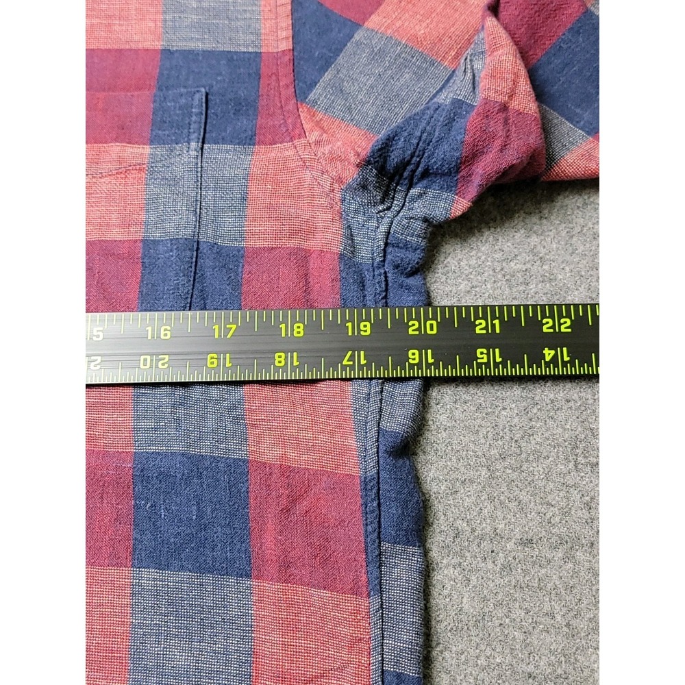 J.Crew Men's M Shirt Lot‎ of 2 Plaid Heathered & Homespun Long Sleeve Casual - Picture 5 of 14